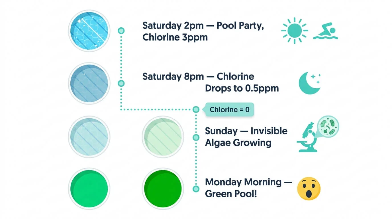  Pool Turned Green Overnight? Here's What to Do